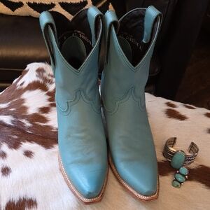 Turquoise Ankle Booties 😍